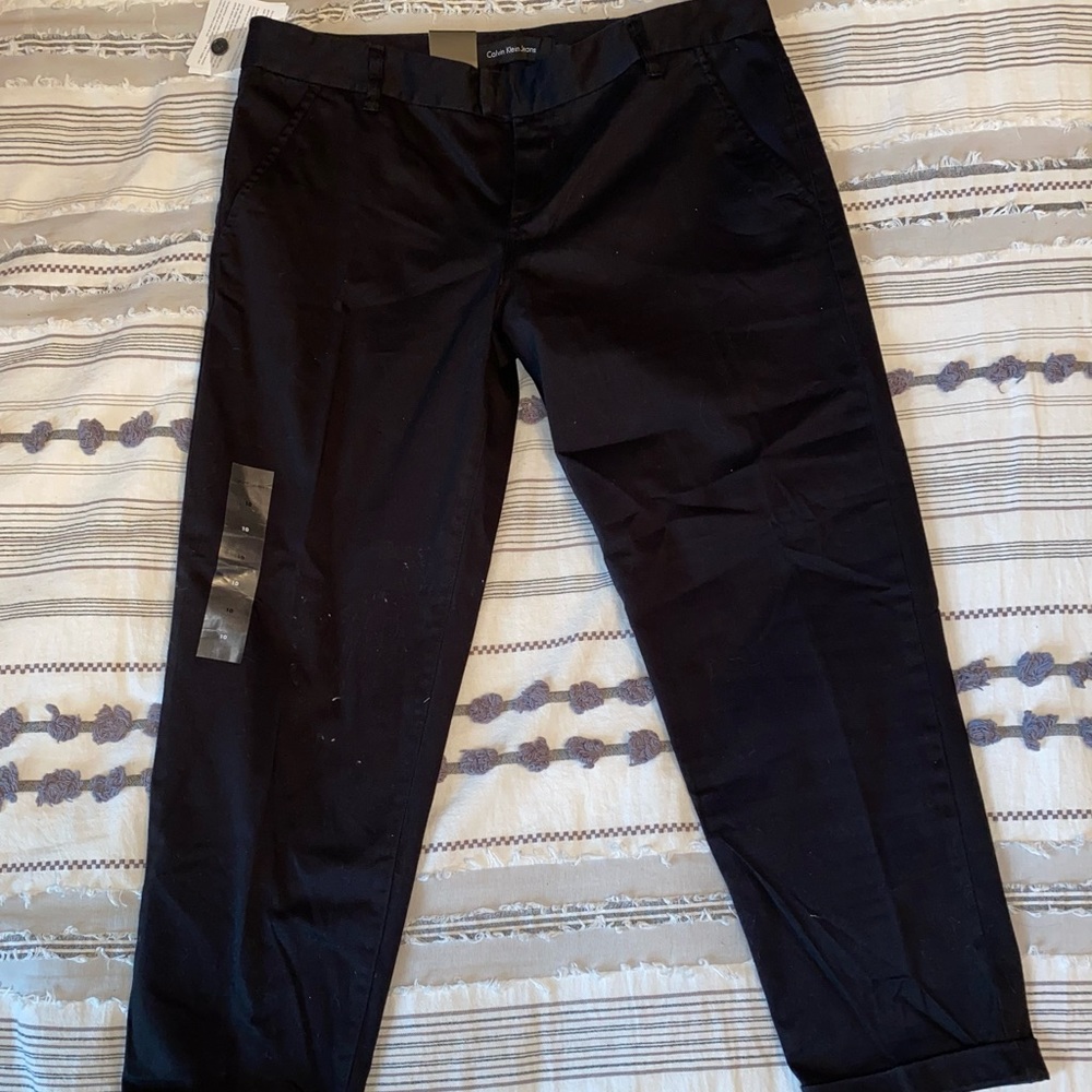 black slacks